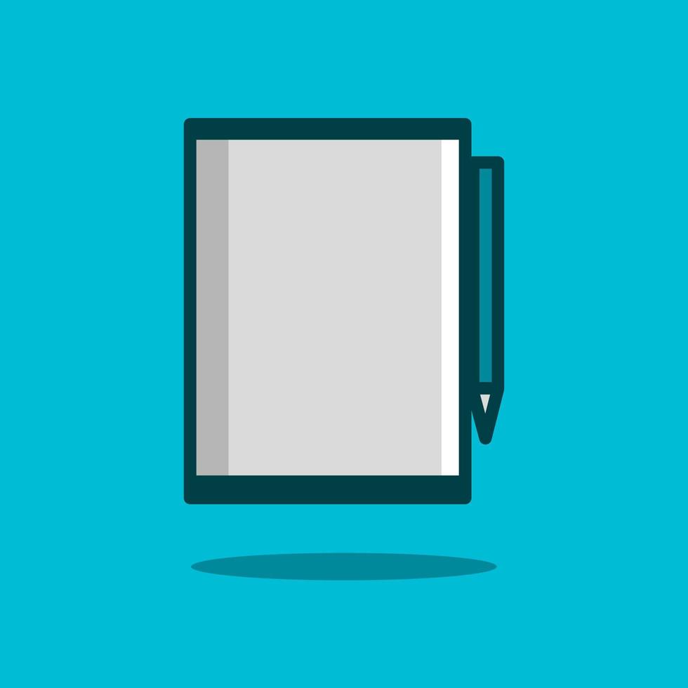 vecteur de conception plate d'icône de tablette. logo coloré avec fond doux. illustration graphique abstraite.
