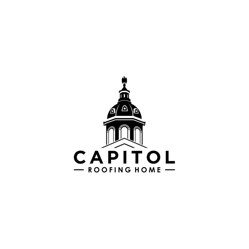 création du logo de la toiture du Capitole. vecteur