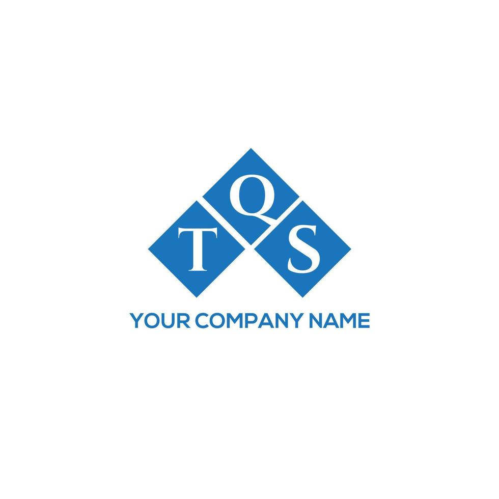 création de logo de lettre tqs sur fond blanc. concept de logo de lettre initiales créatives tqs. conception de lettre tqs. vecteur