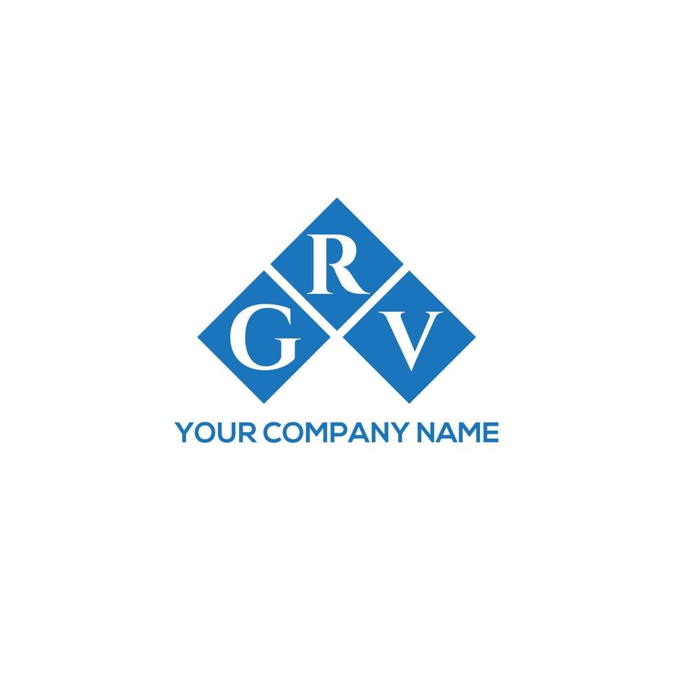 création de logo de lettre grv sur fond blanc. concept de logo de lettre initiales créatives grv. conception de lettre grv. vecteur