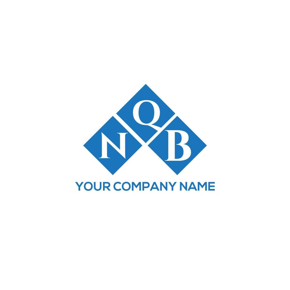 concept de logo de lettre initiales créatives nqb. conception de lettre nqb. création de logo de lettre nqb sur fond blanc. concept de logo de lettre initiales créatives nqb. conception de lettre nqb. vecteur