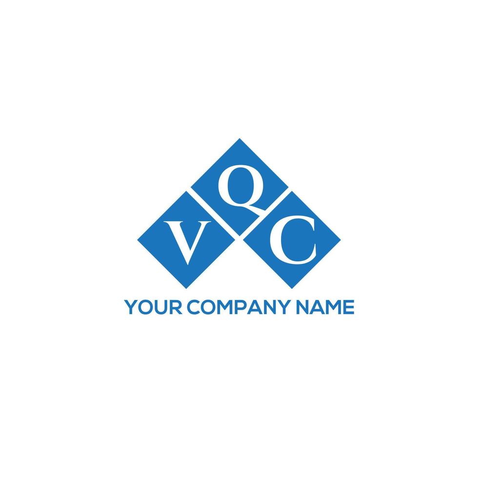 création de logo de lettre vqc sur fond blanc. concept de logo de lettre initiales créatives vqc. conception de lettre vqc. vecteur