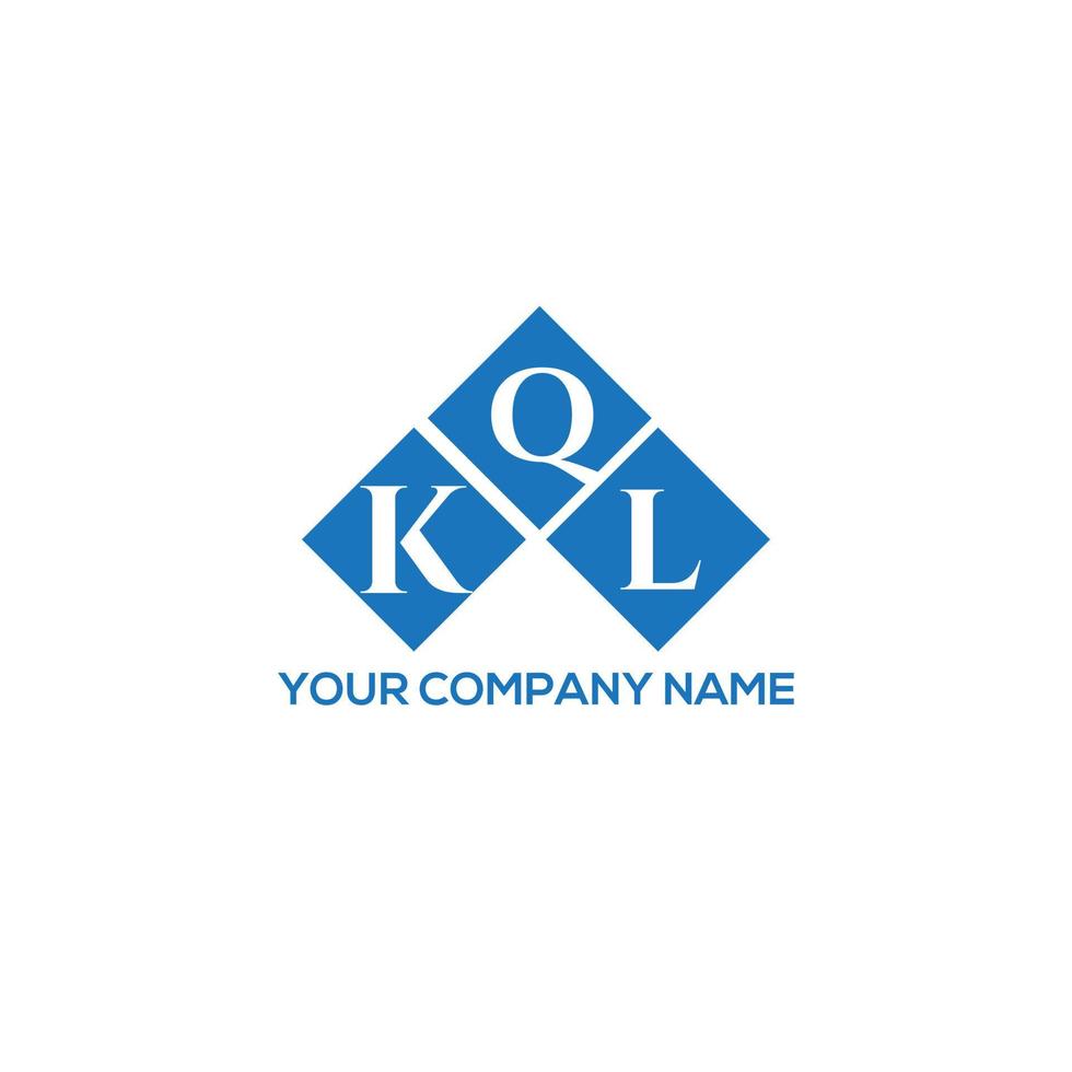 conception de lettre kql. création de logo de lettre kql sur fond blanc. kql concept de logo de lettre initiales créatives. conception de lettre kql. création de logo de lettre kql sur fond blanc. k vecteur