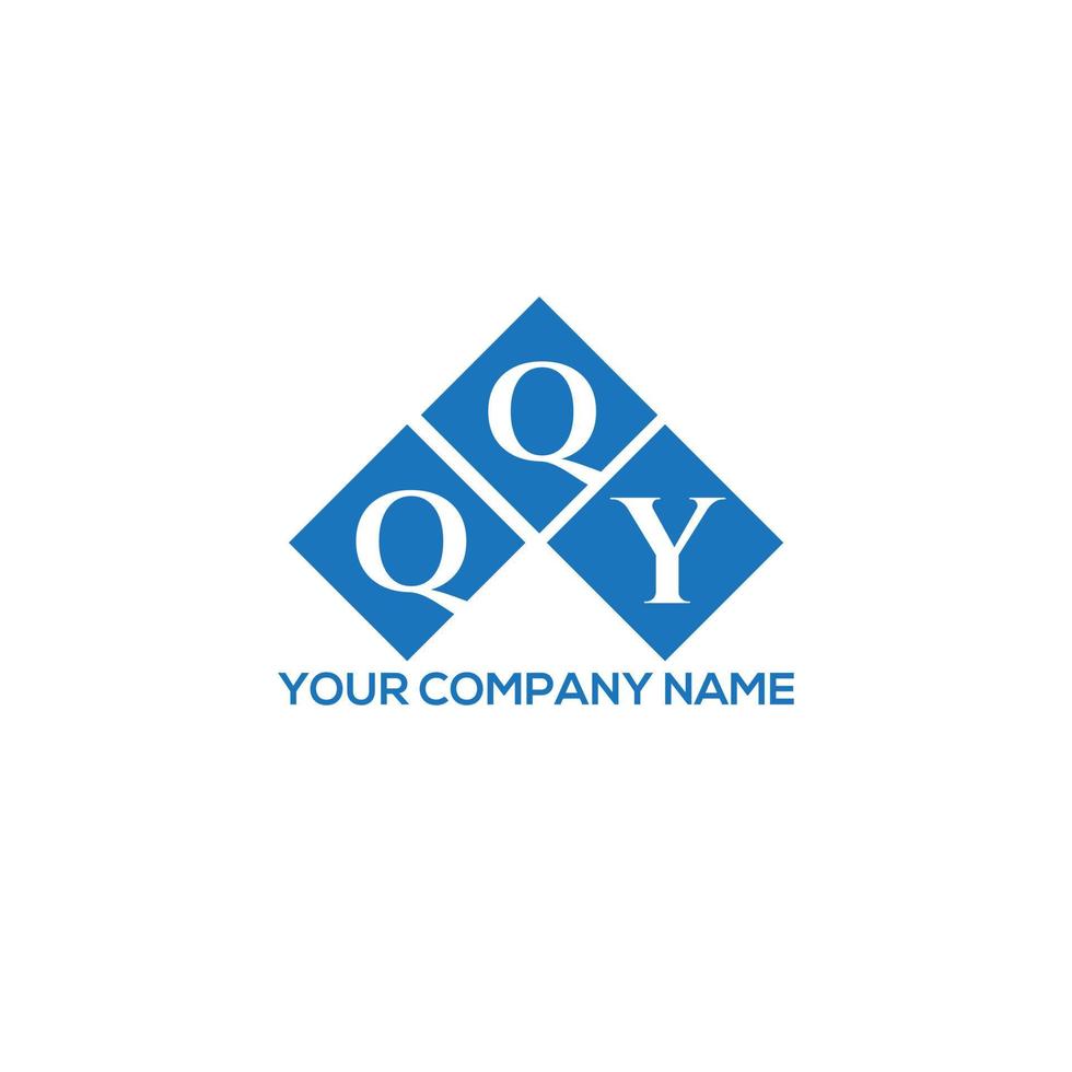 création de logo de lettre qqy sur fond blanc. concept de logo de lettre initiales créatives qqy. conception de lettre qqy. vecteur