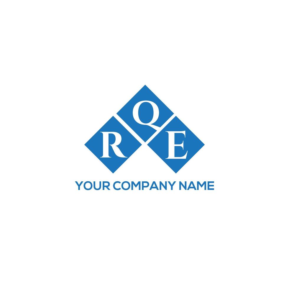 création de logo de lettre rqe sur fond blanc. concept de logo de lettre initiales créatives rqe. conception de lettre rqe. vecteur