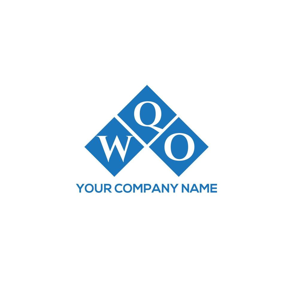 wqo concept de logo de lettre initiales créatives. conception de lettre wqo. création de logo de lettre wqo sur fond blanc. wqo concept de logo de lettre initiales créatives. conception de lettre wqo. vecteur