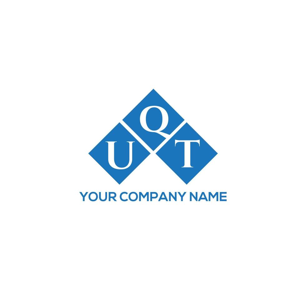 concept de logo de lettre initiales créatives uqt. conception de lettre uqt. création de logo de lettre uqt sur fond blanc. concept de logo de lettre initiales créatives uqt. conception de lettre uqt. vecteur