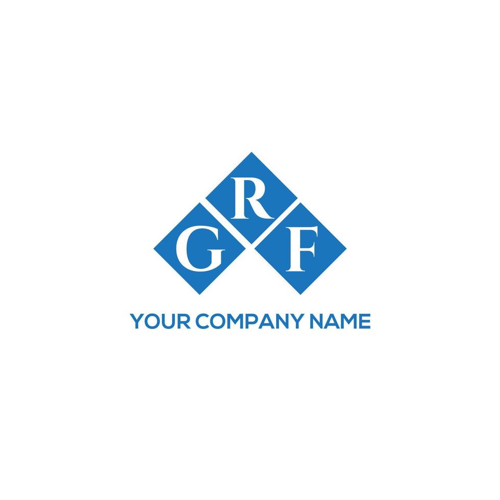 création de logo de lettre grf sur fond blanc. concept de logo de lettre initiales créatives grf. conception de lettre grf. vecteur