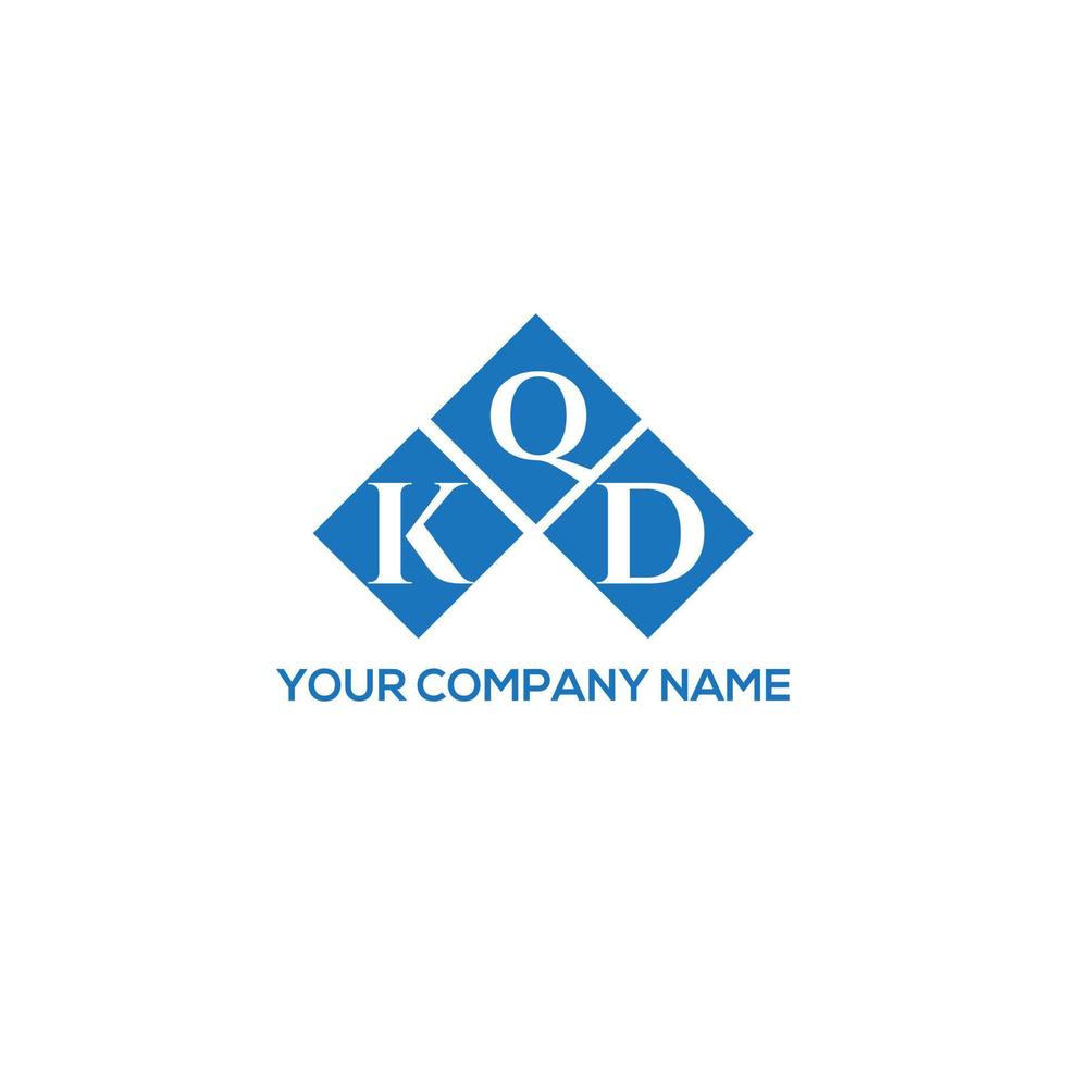 concept de logo de lettre initiales créatives kqd. kqd lettre design.kqd lettre logo design sur fond blanc. concept de logo de lettre initiales créatives kqd. conception de lettre kqd. vecteur