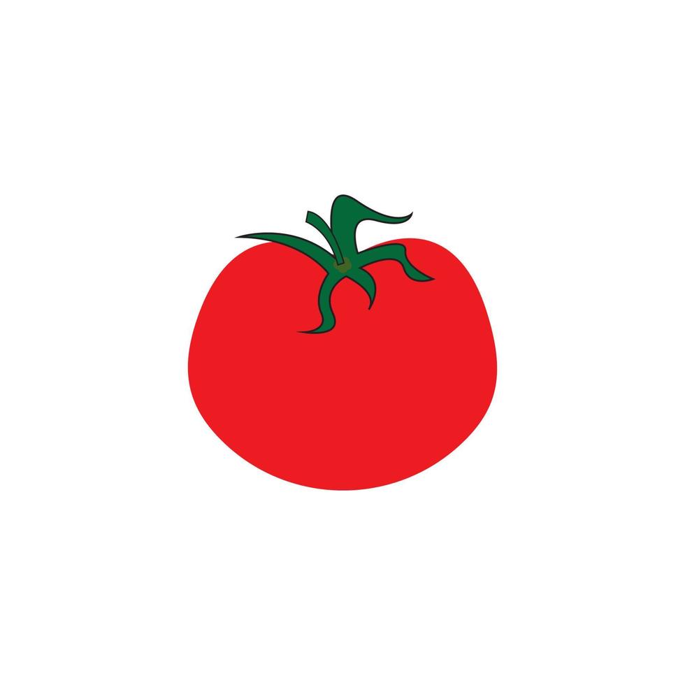 vecteur de logo de tomate