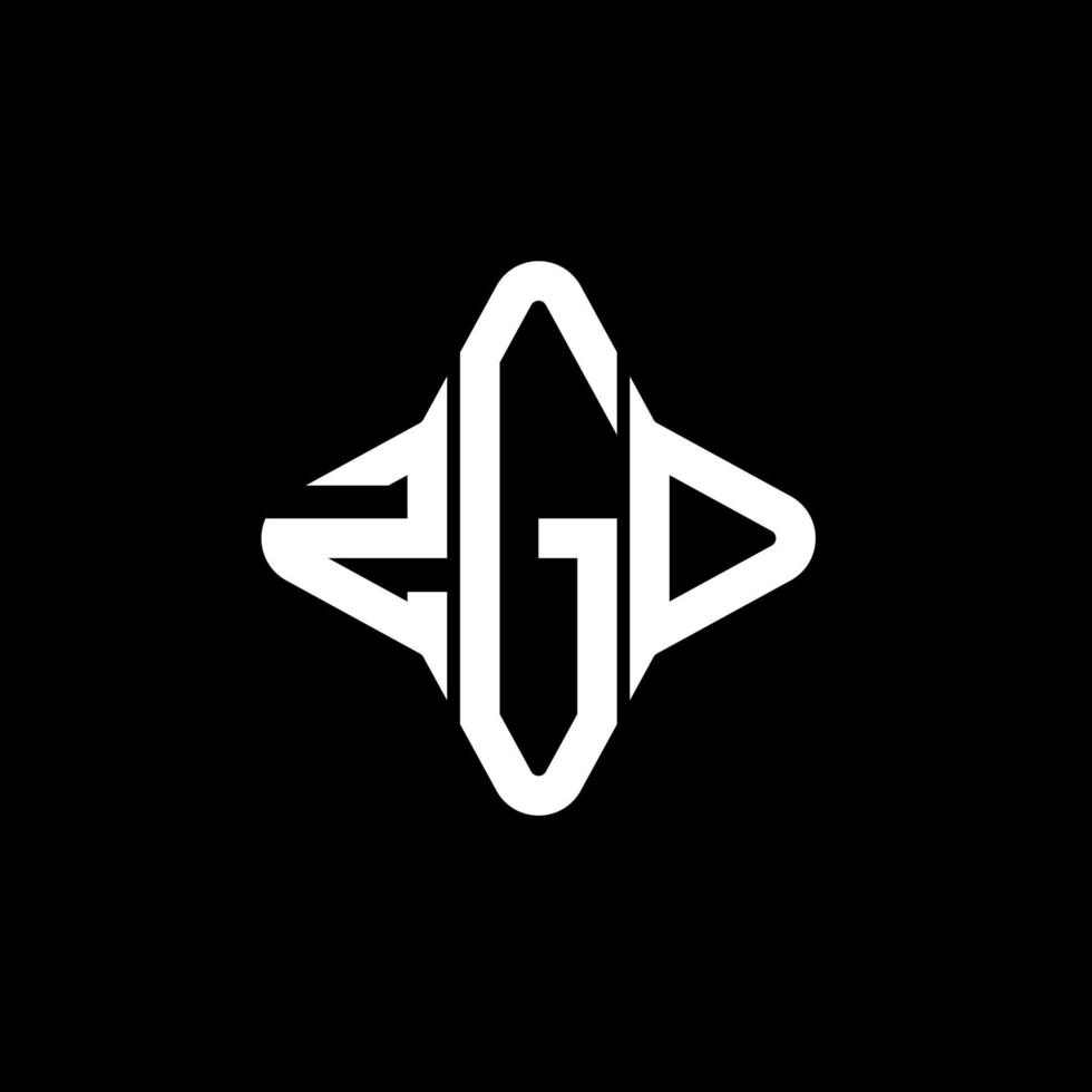 création de logo de lettre zgd avec graphique vectoriel