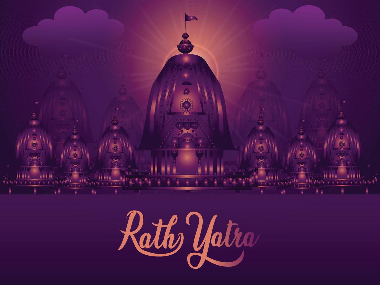 lord jagannath balabhadra et subhadra illustration vectorielle pour happy rath yatra vecteur