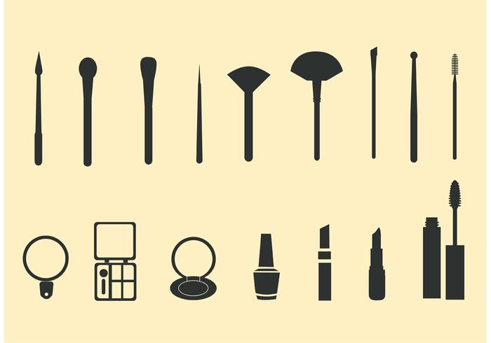 Cosmétiques de maquillage vectoriel gratuit