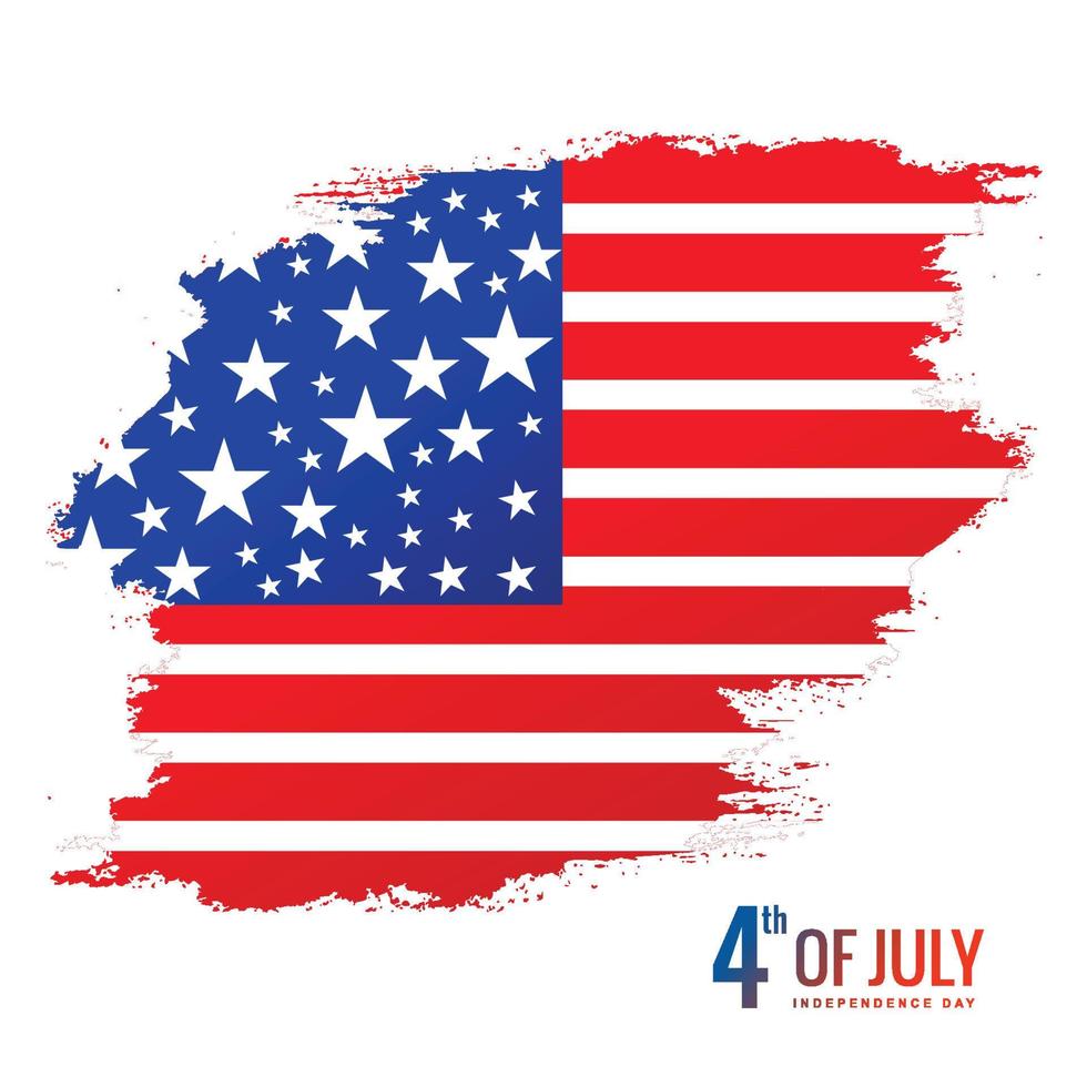 fond de célébration du drapeau américain du 4 juillet vecteur