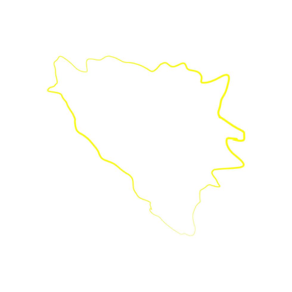 carte illustrée de la bosnie vecteur