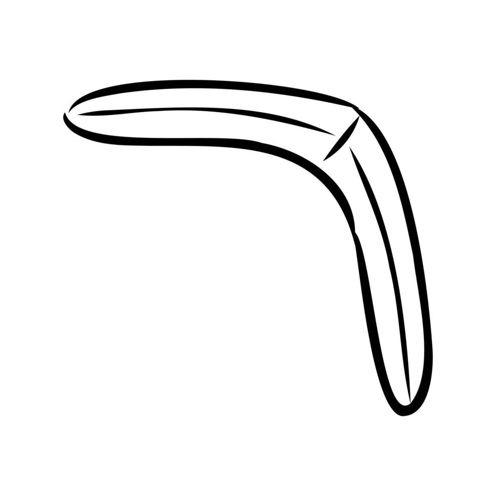 croquis de vecteur de boomerang