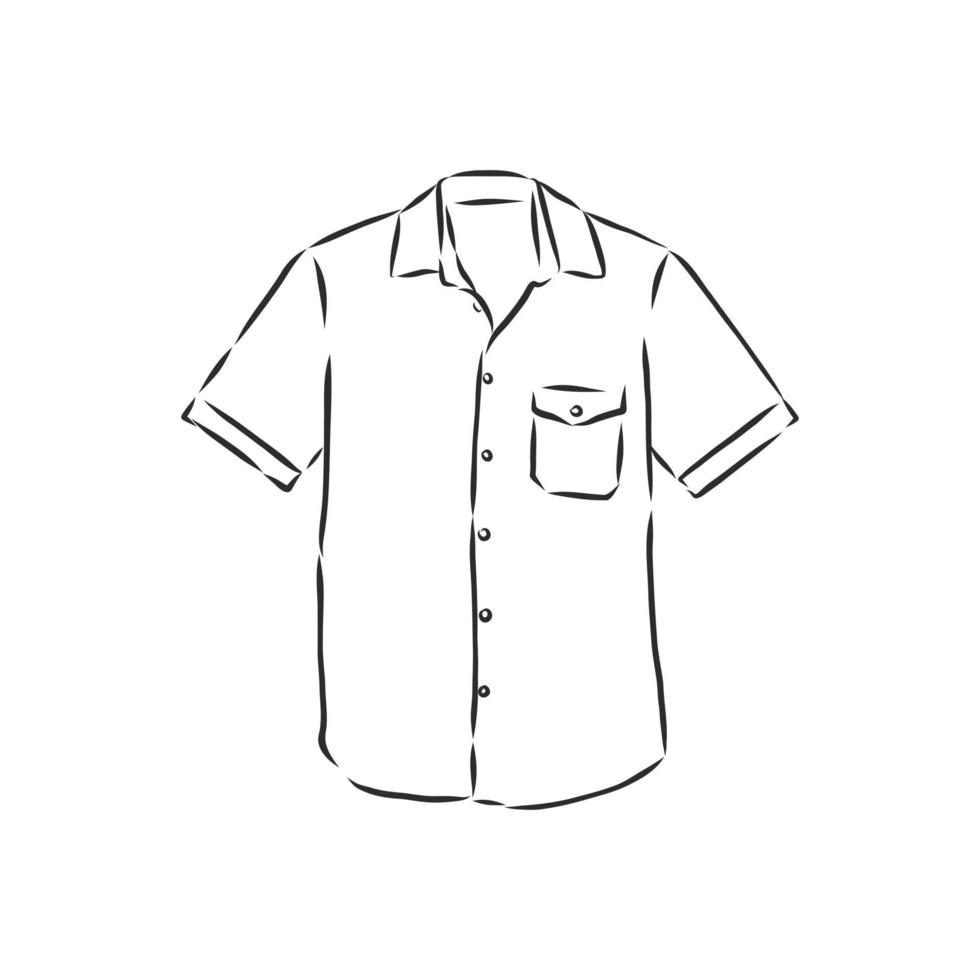 chemise chemisier vecteur croquis