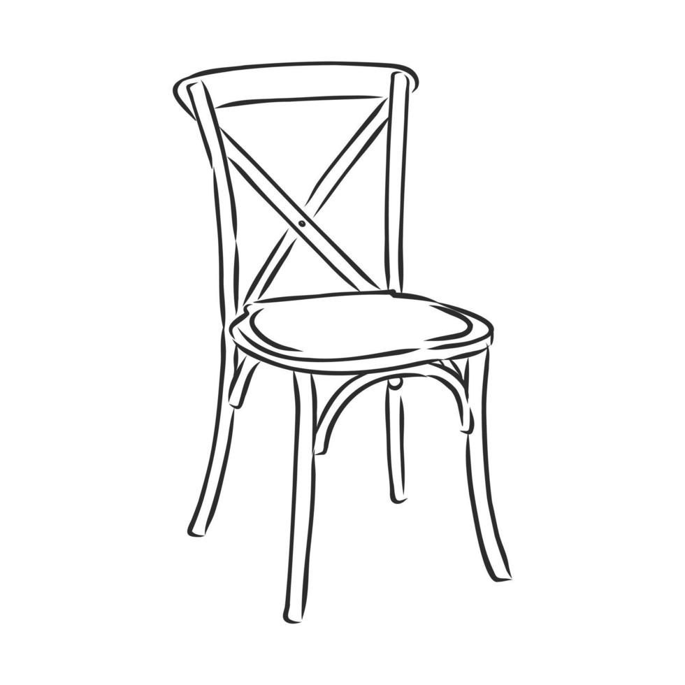 croquis de vecteur de chaise