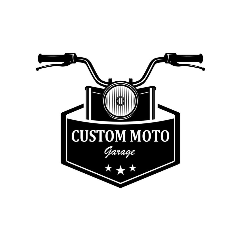 logo classique de moto vecteur