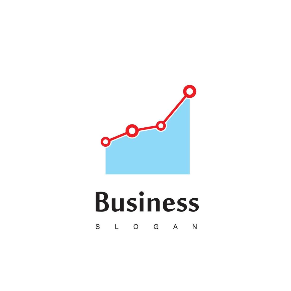 logo d'entreprise avec un bon diagramme de progression pour une entreprise ou une société de vente vecteur