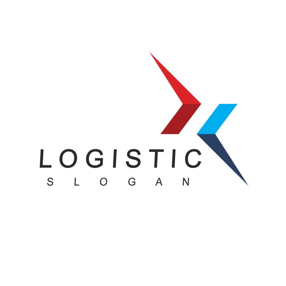 livraison, logo de l'entreprise logistique vecteur