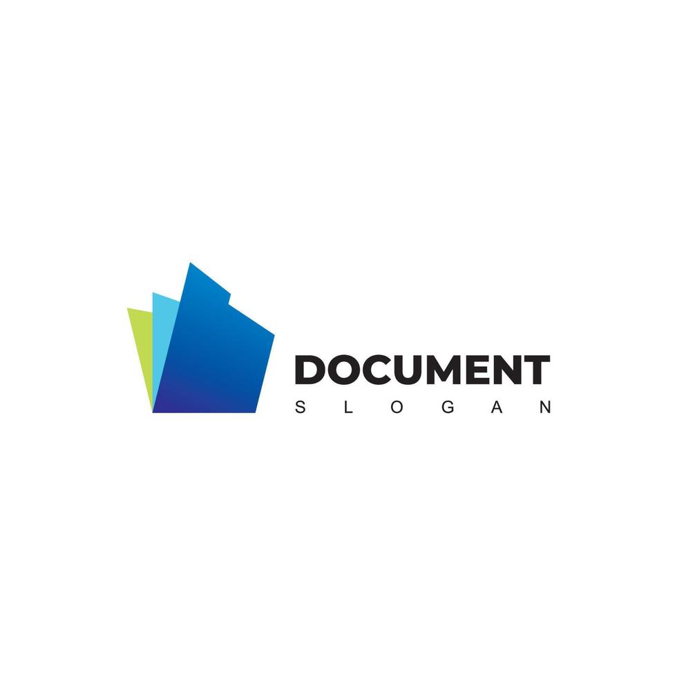 logo de document vectoriel, icône de l'éducation et des affaires vecteur