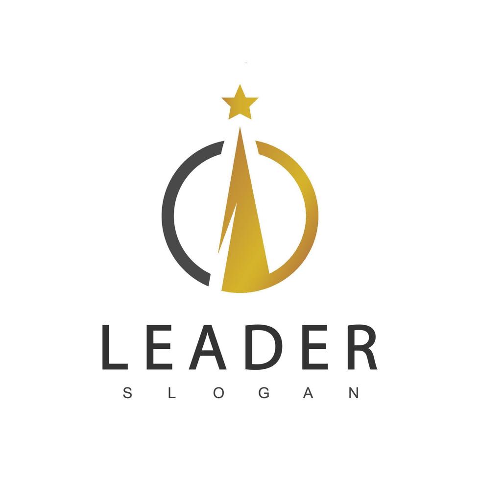 logo de leadership adapté au sport, à l'éducation et au logo de l'entreprise de ressources humaines vecteur