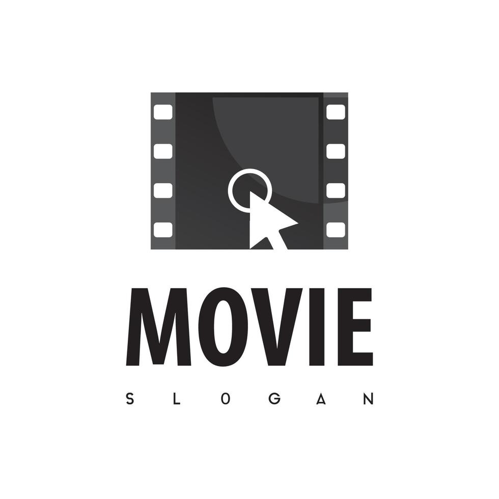 cliquez sur le vecteur de logo de film