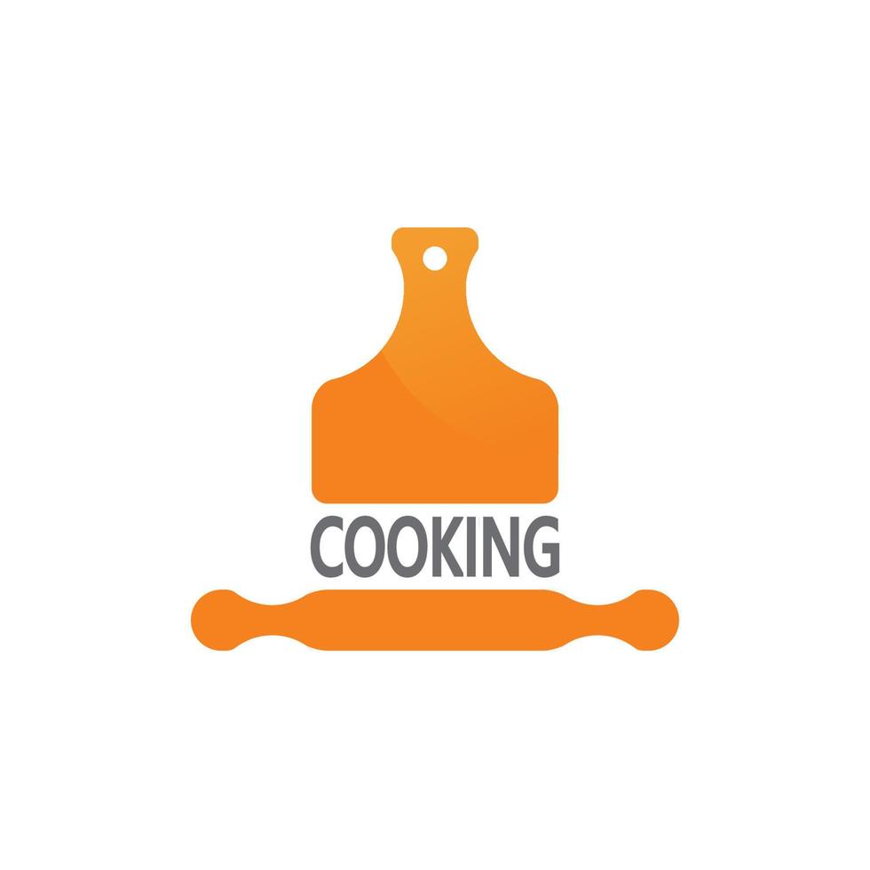 modèle de conception de logo de cuisine vecteur