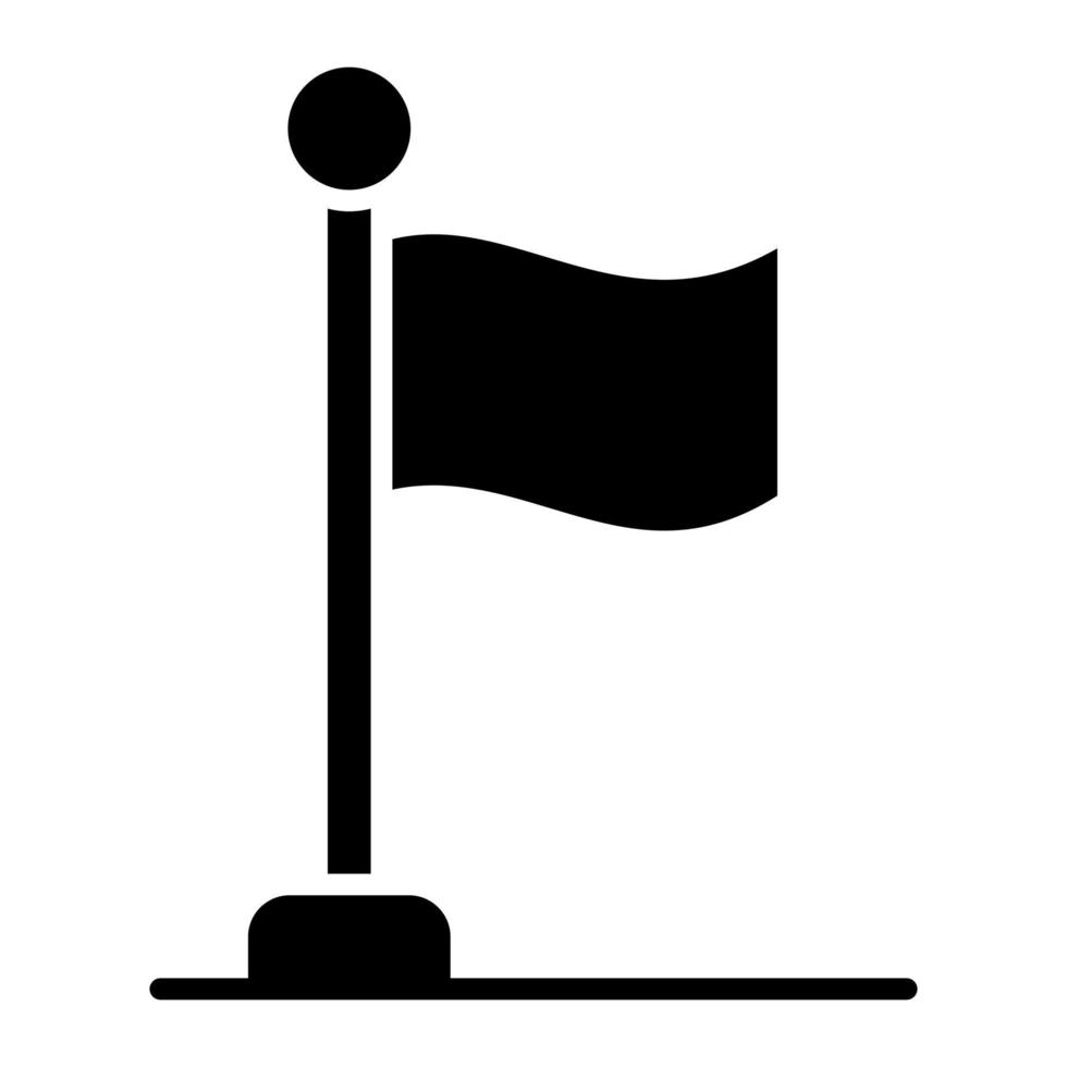 icône de glyphe de drapeau vecteur