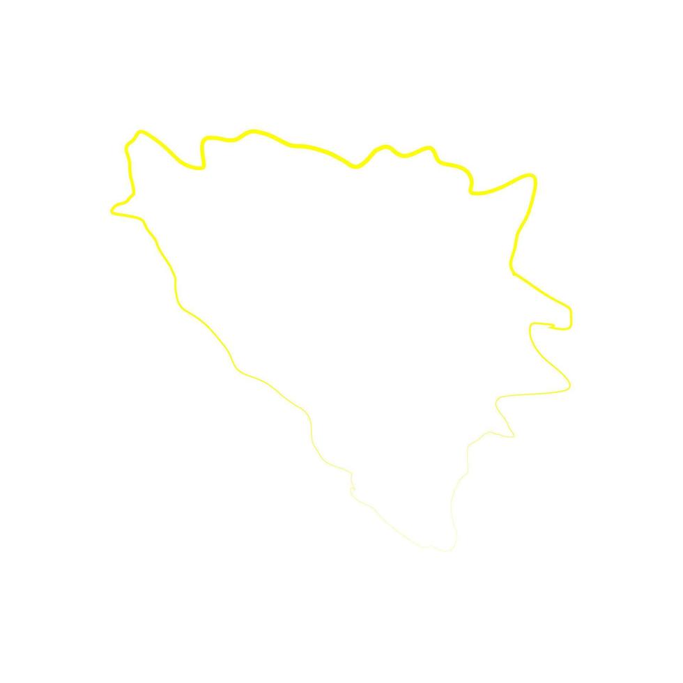 carte illustrée de la bosnie vecteur