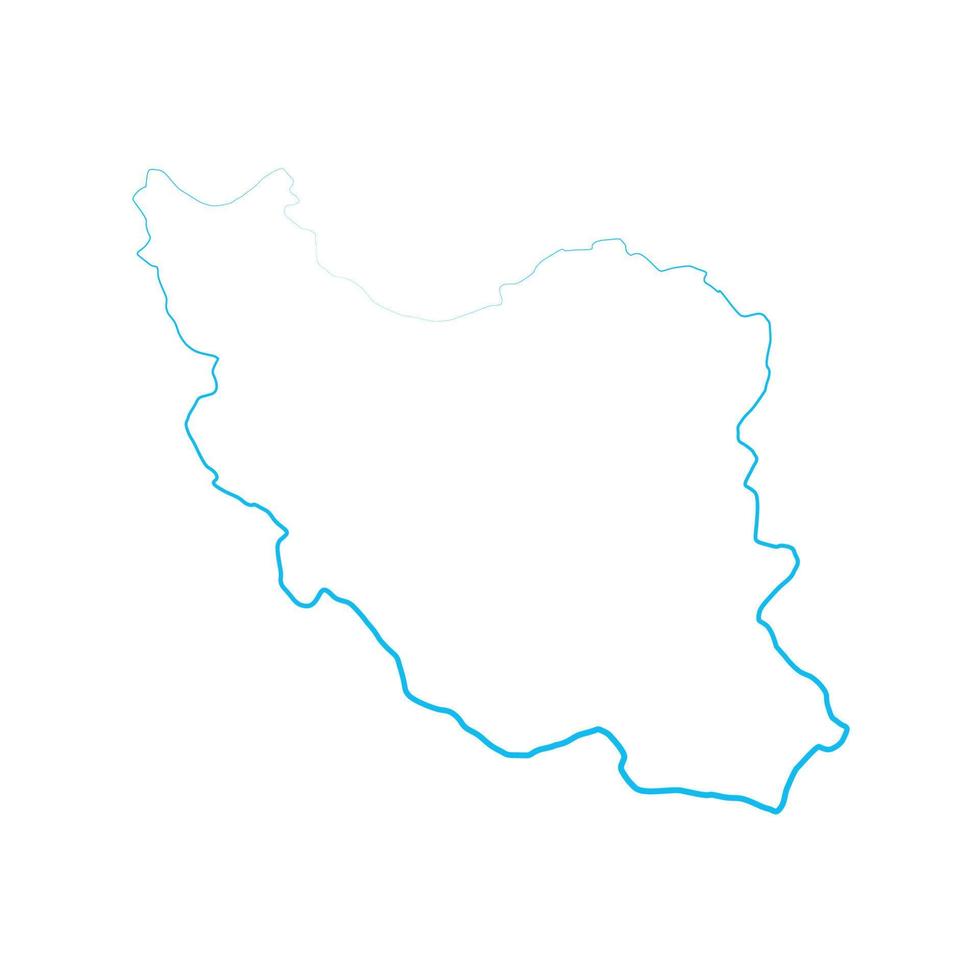 carte illustrée de l'iran vecteur