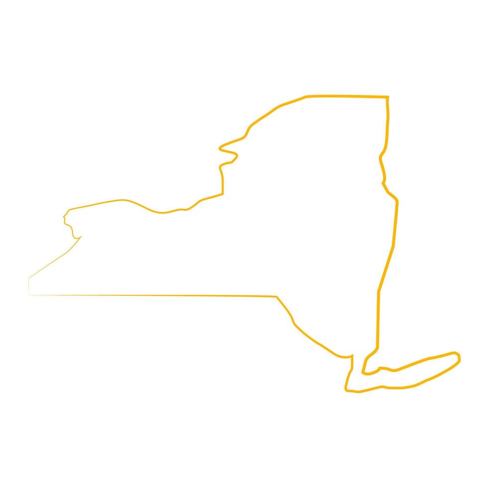 carte de new york illustrée vecteur