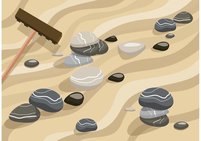 Vector de sable Zen Garden