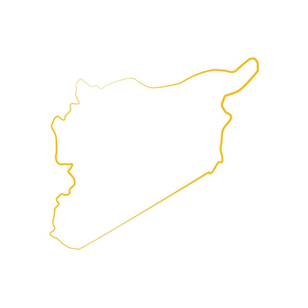 carte de la syrie illustrée vecteur