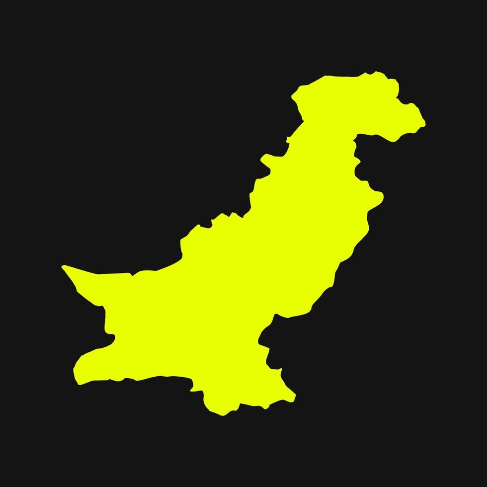 carte illustrée du pakistan vecteur