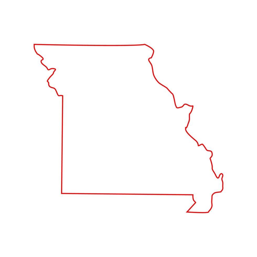 carte du minnesota illustrée vecteur