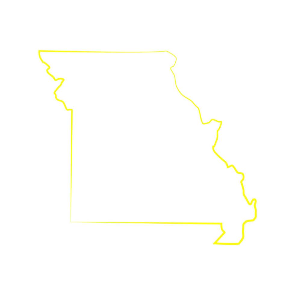 carte du minnesota illustrée vecteur