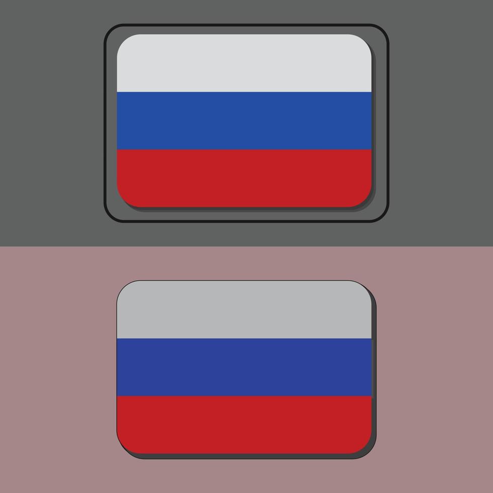 drapeau russe illustration vectorielle simple.eps vecteur