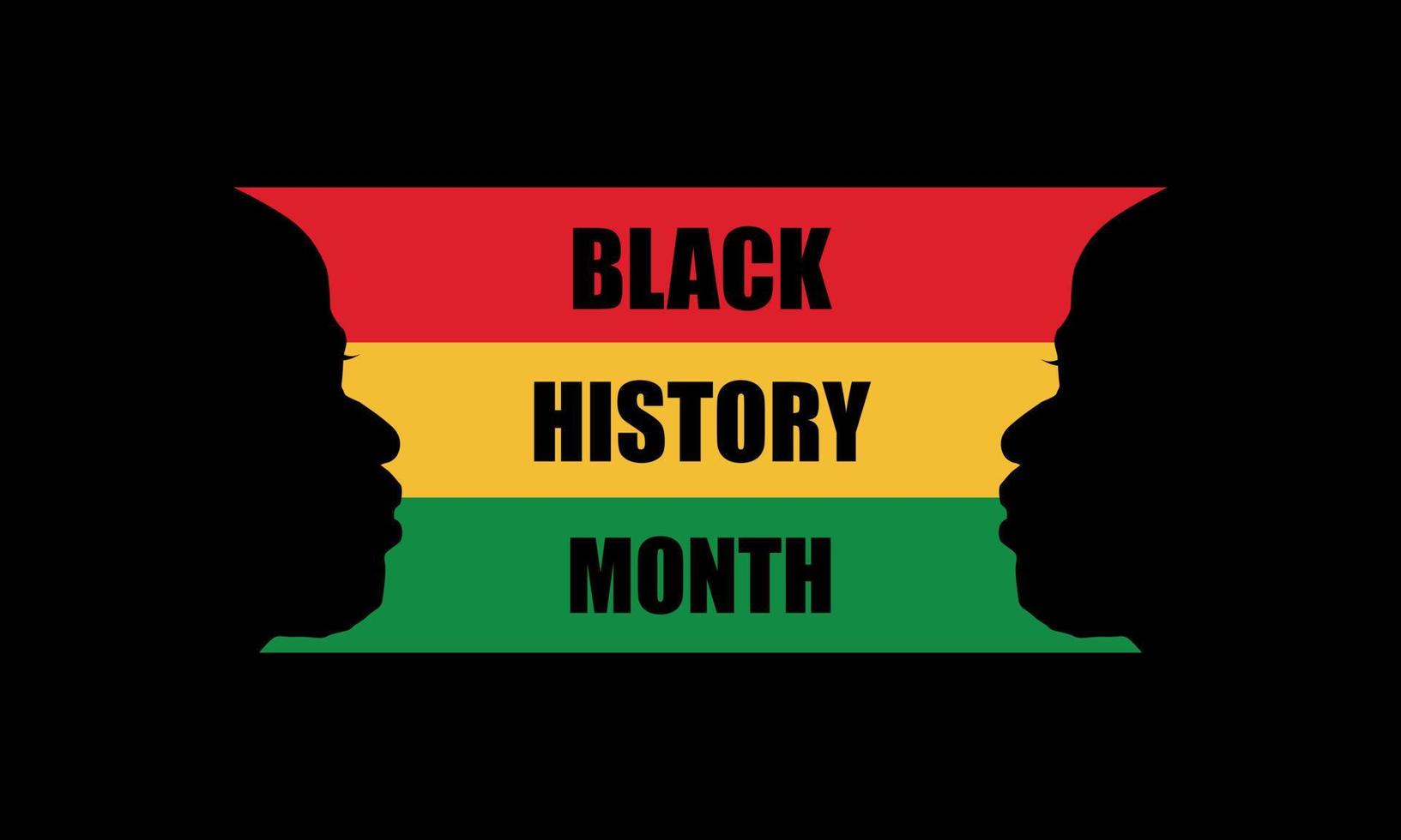 célébrer le mois de l'histoire des Noirs. illustration vectorielle conception graphique mois de l'histoire des noirs vecteur