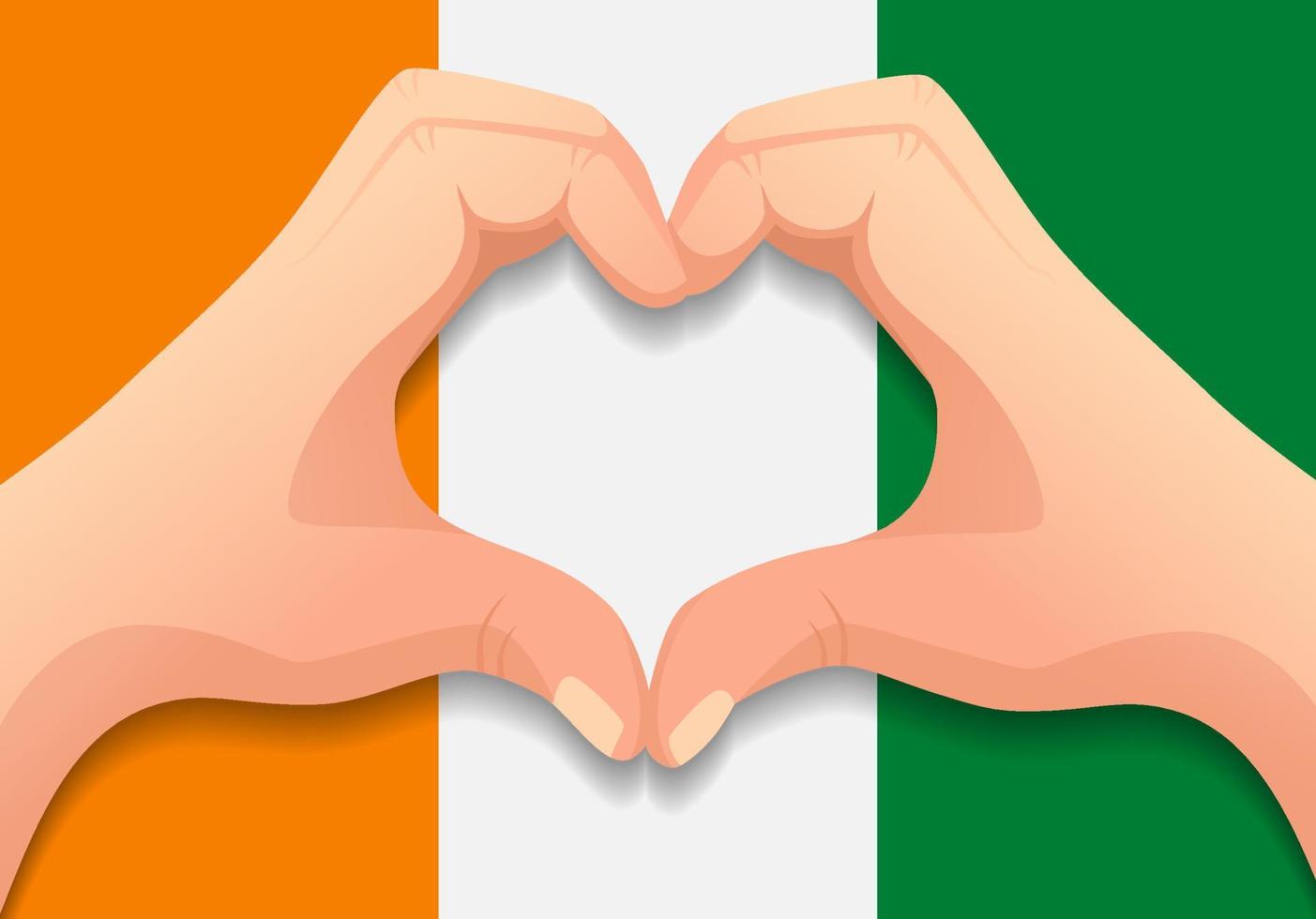 Amour Côte D'ivoire, Symbole Du Drapeau Coeur