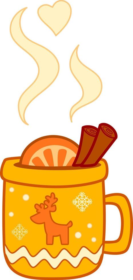 clipart de dessins animés de noël. tasse clipart vecteur