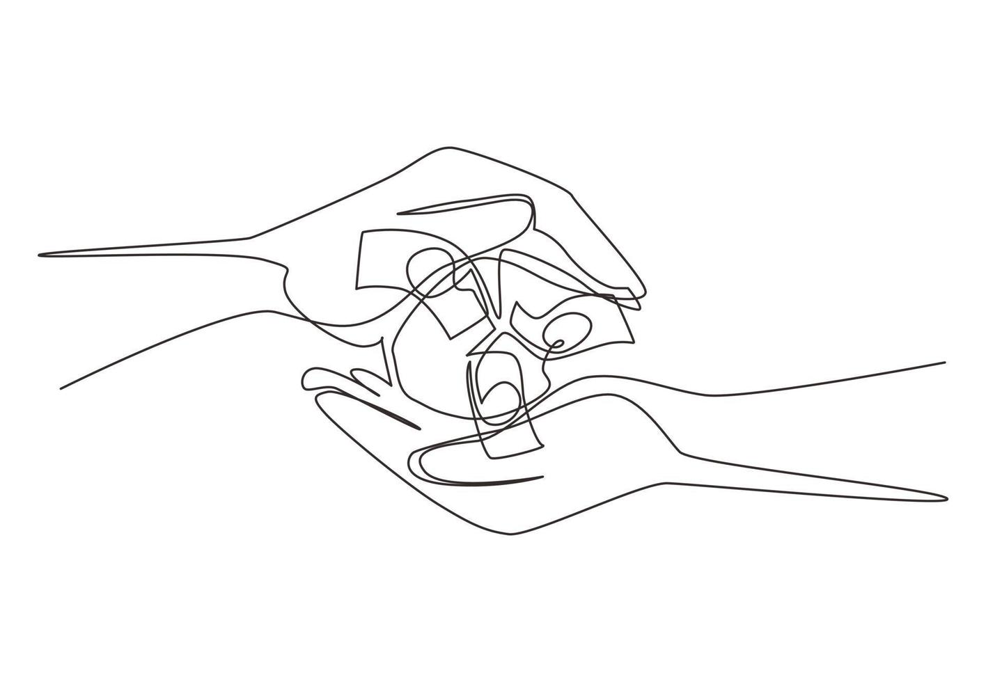 dessin d'une seule ligne écologie jeune arbre d'argent grandissant et plantant sur terre. arbre d'argent investissement croissance revenu intérêt épargne économie. illustration vectorielle graphique de conception de dessin en ligne continue vecteur