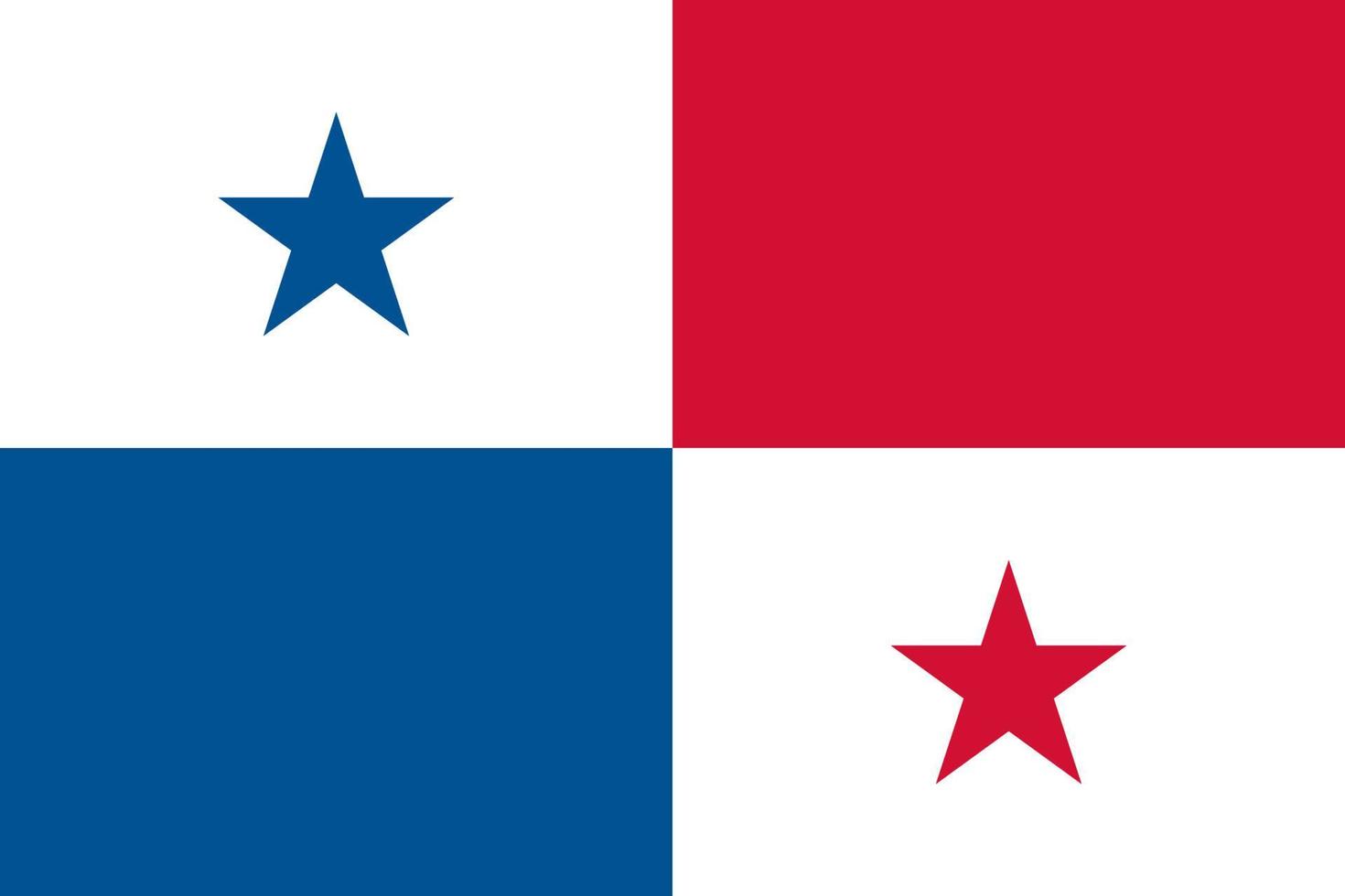 illustration plate du drapeau panama vecteur