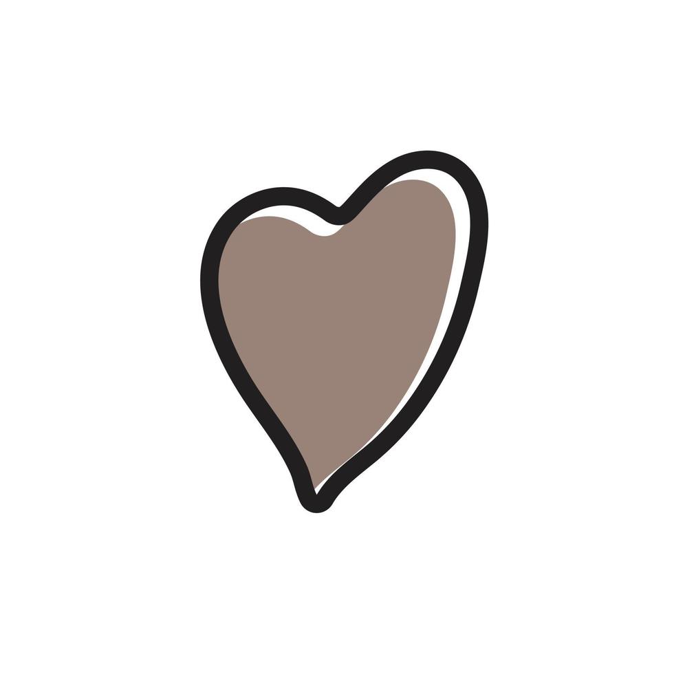 vecteur de symbole de coeur d'amour pour la présentation d'icône de site Web