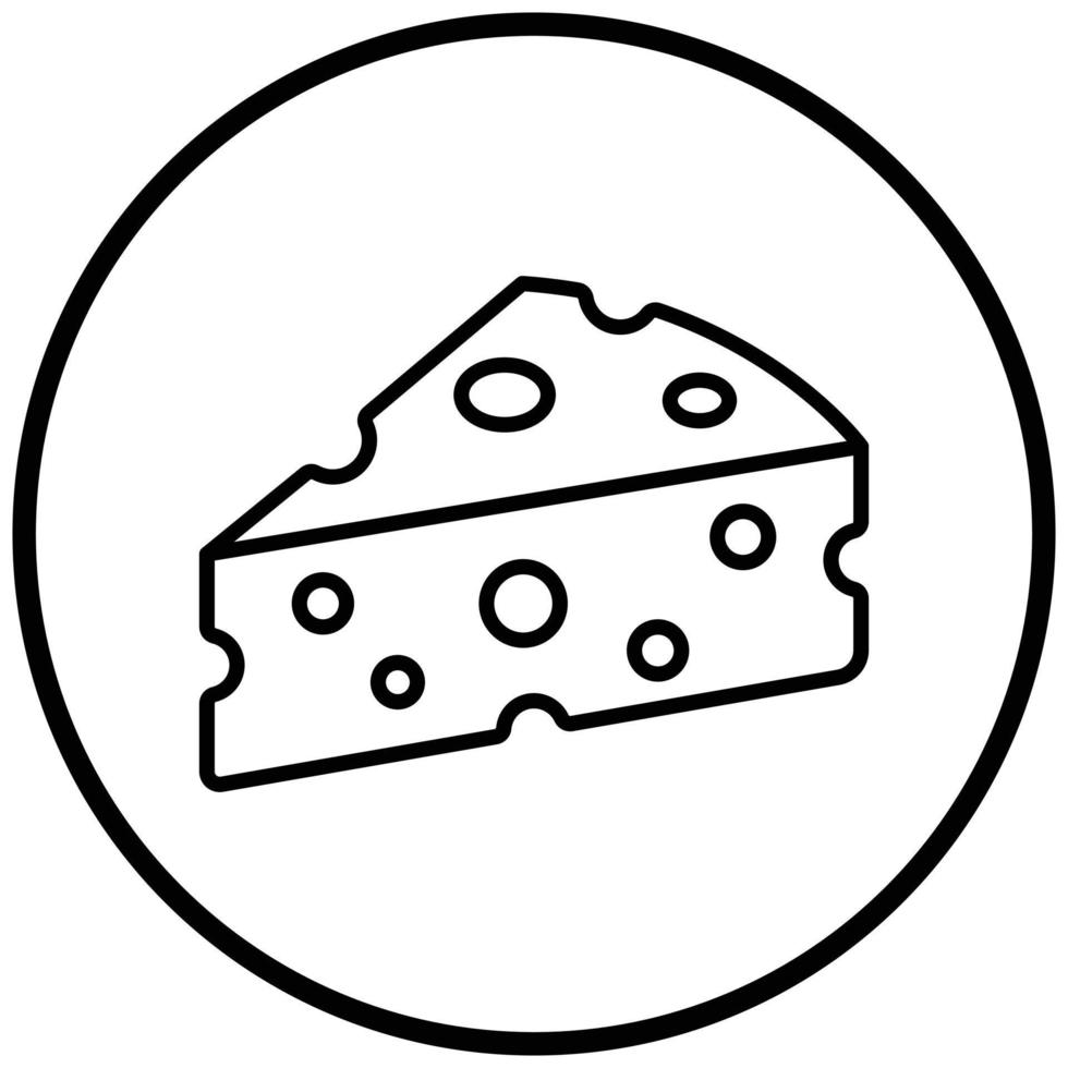 style d'icône de fromage vecteur