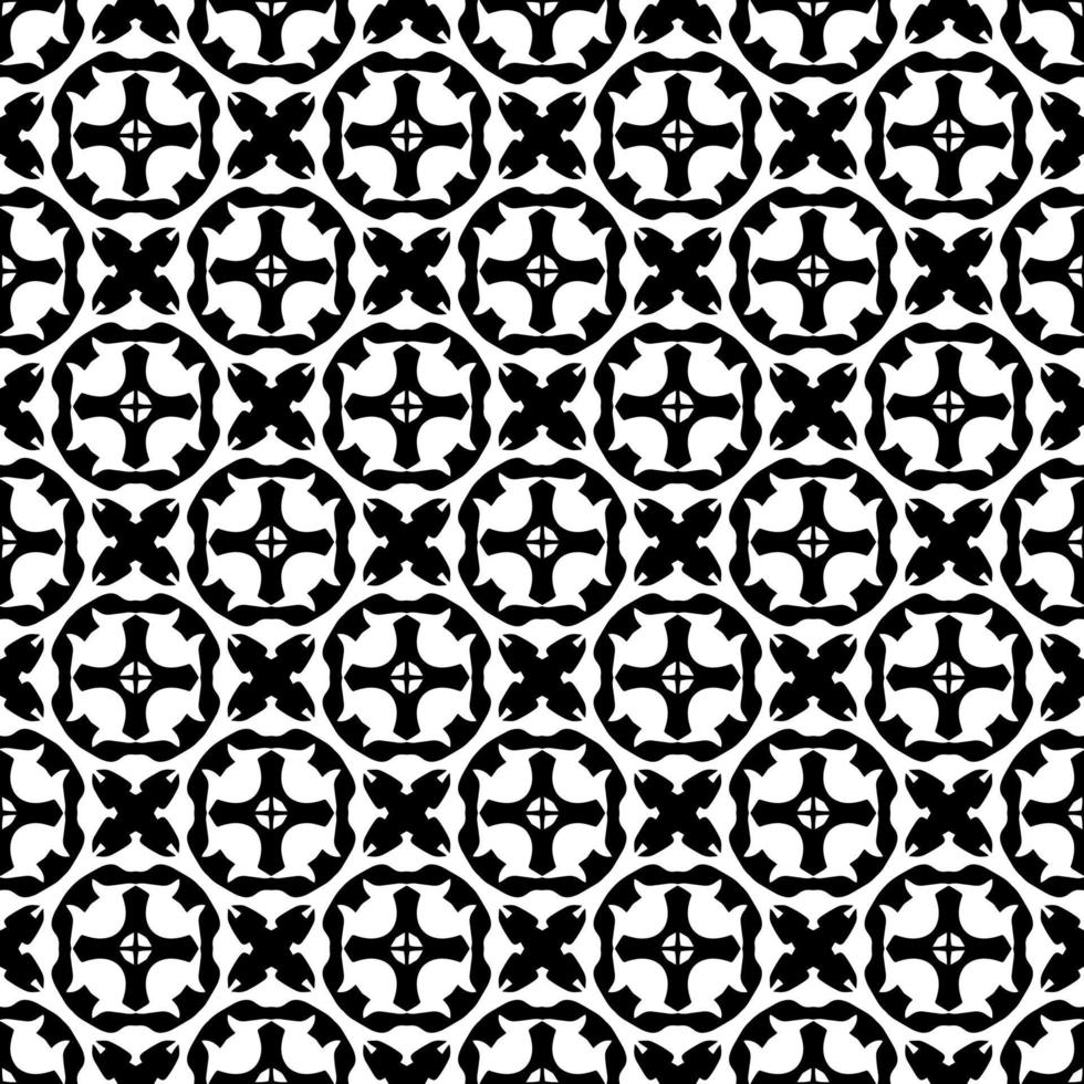 fond noir et blanc sans couture géométrique. géométrie. motif. vecteur