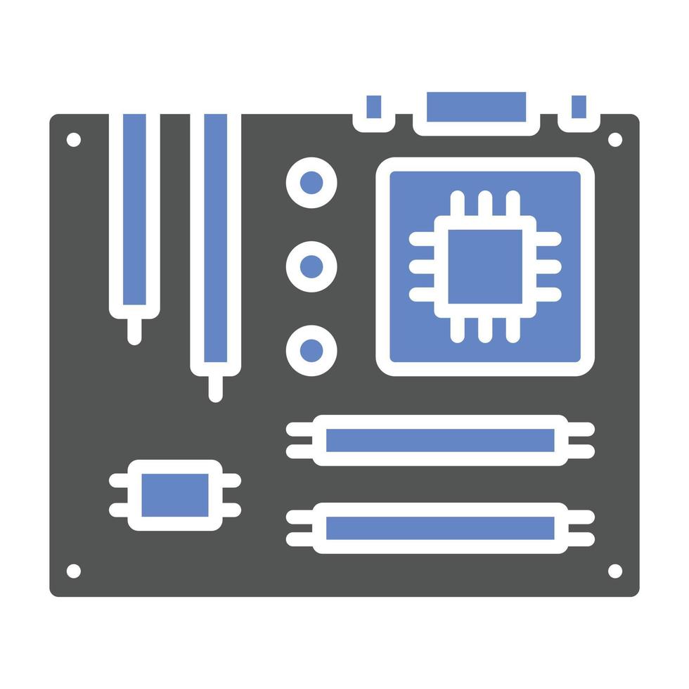 style d'icône de la carte mère vecteur