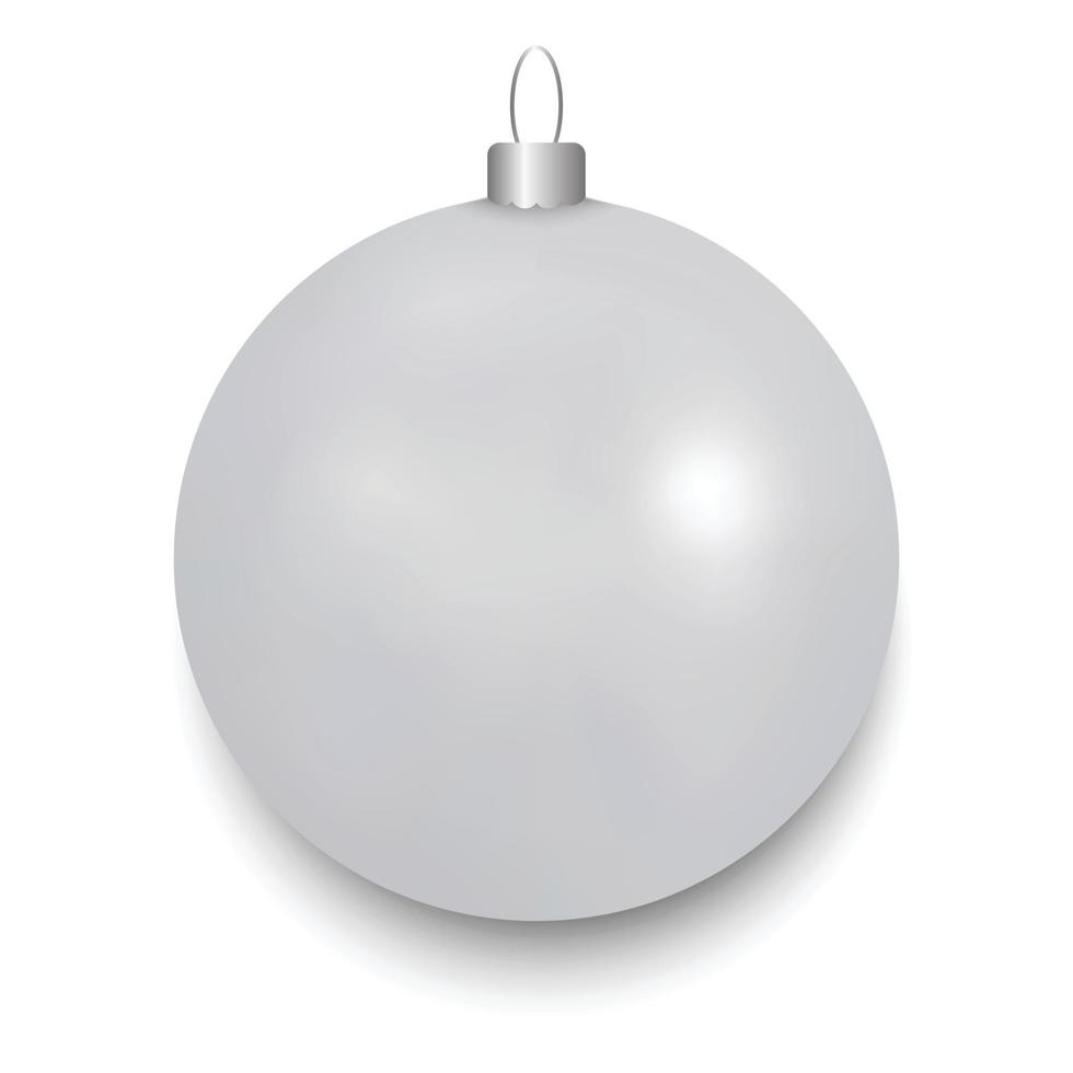 boule de noël isolée vecteur