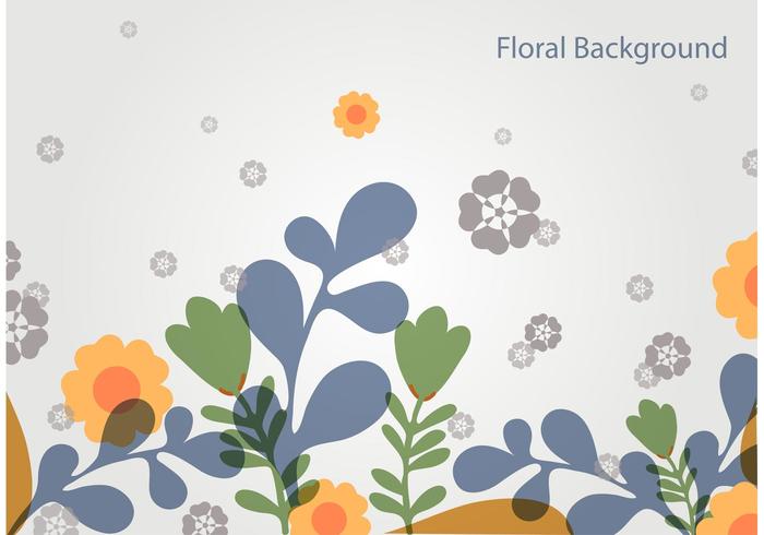 Paysage vectoriel floral simple